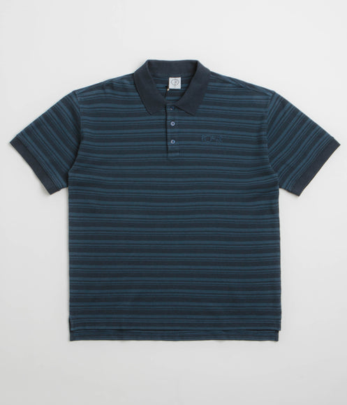 Polar Stripe Surf Polo Shirt - Neptune Blue