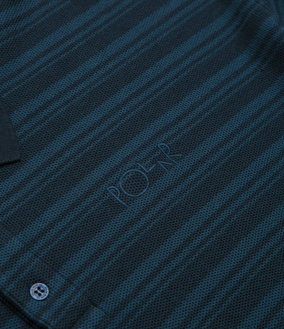 Polar Stripe Surf Polo Shirt - Neptune Blue