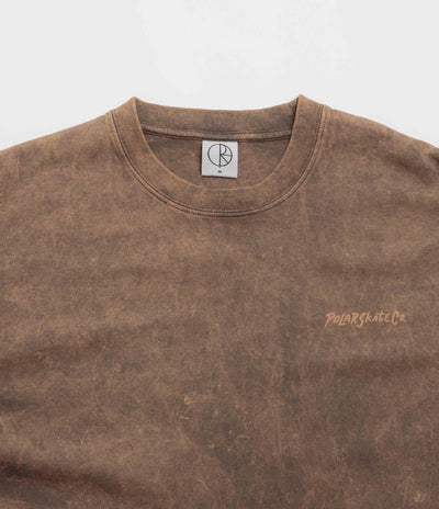 Polar Surf Logo Acid T-Shirt - Brown