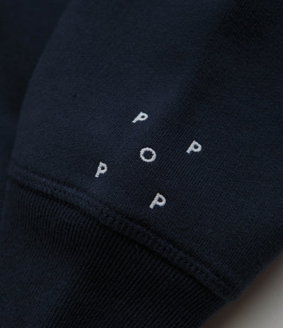 Pop Trading Company Initials Hoodie - Navy