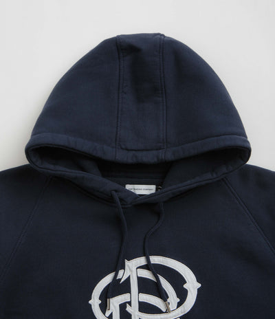 Pop Trading Company Initials Hoodie - Navy