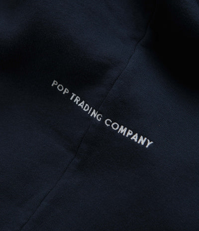 Pop Trading Company Initials Hoodie - Navy