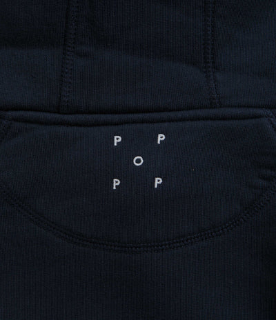 Pop Trading Company Initials Hoodie - Navy