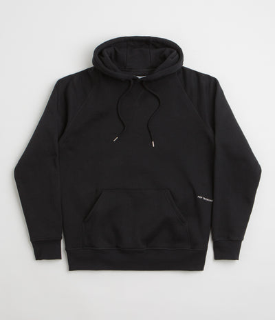 Pop Trading Company Logo Hoodie - Black / White