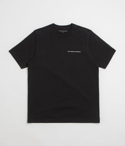 Pop Trading Company Logo T-Shirt - Black / White