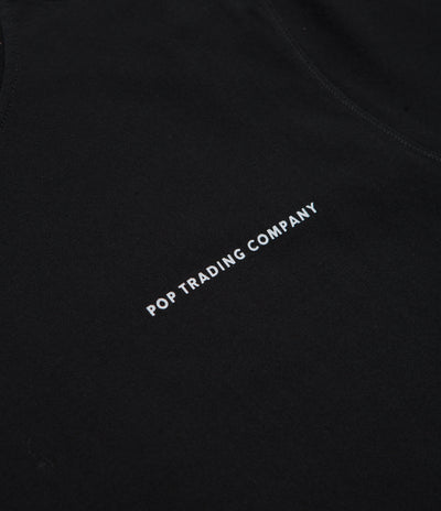 Pop Trading Company Logo T-Shirt - Black / White