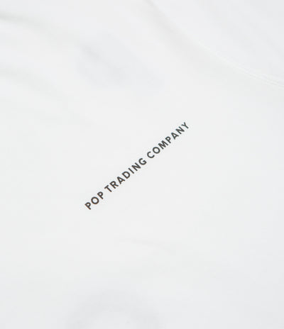 Pop Trading Company Logo T-Shirt - White / Black