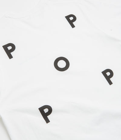 Pop Trading Company Logo T-Shirt - White / Black