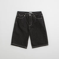 Pop Trading Company Longer DRS Shorts - Black Denim thumbnail