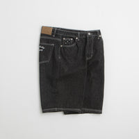 Pop Trading Company Longer DRS Shorts - Black Denim thumbnail