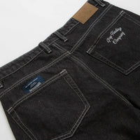 Pop Trading Company Longer DRS Shorts - Black Denim thumbnail