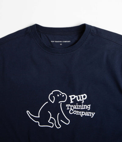 Pop Trading Company Pup Training T-Shirt - Navy