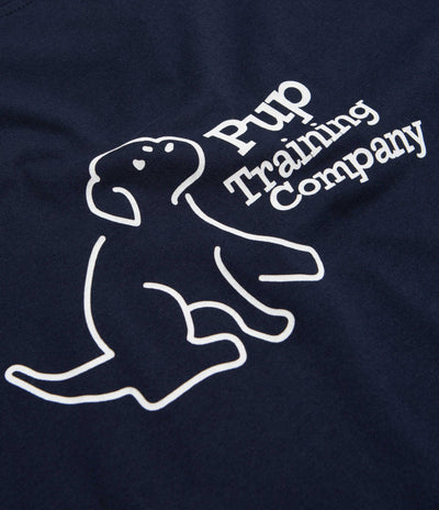 Pop Trading Company Pup Training T-Shirt - Navy