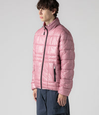 Pop Trading Company Quilted Reversible Puffer Jacket - Mesa Rose