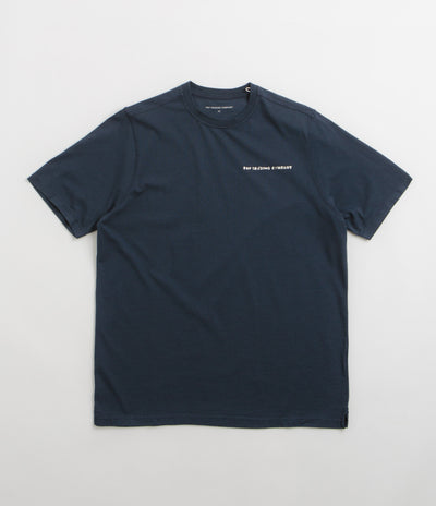 Pop Trading Company Reni T-Shirt - Navy / Glow In The Dark