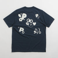 Pop Trading Company Reni T-Shirt - Navy / Glow In The Dark thumbnail