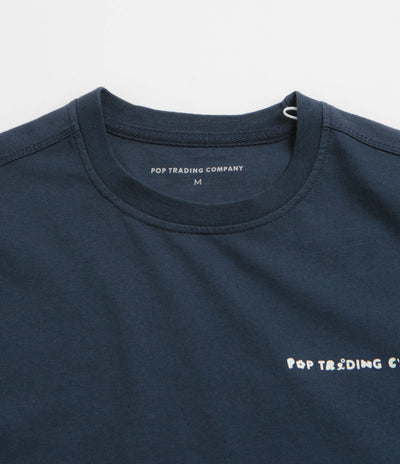 Pop Trading Company Reni T-Shirt - Navy / Glow In The Dark