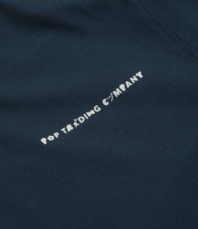 Pop Trading Company Reni T-Shirt - Navy / Glow In The Dark