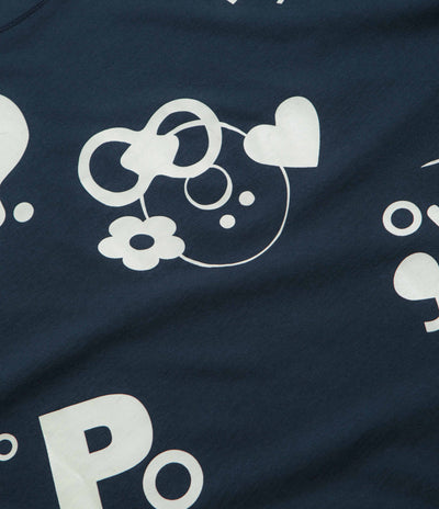 Pop Trading Company Reni T-Shirt - Navy / Glow In The Dark