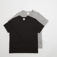 Pop Trading Company Short Sleeve Undershirt (3 Pack) - White / Black / Grey thumbnail