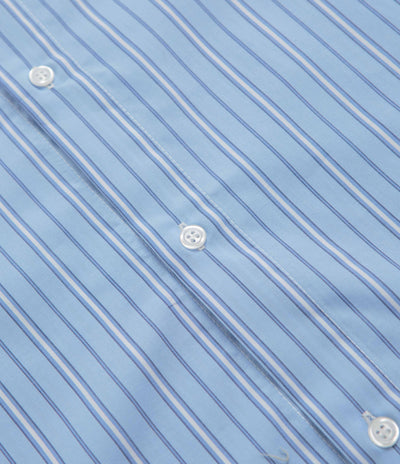 Pop Trading Company Striped Logo Shirt - Blue