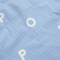 Pop Trading Company Striped Logo Shirt - Blue thumbnail