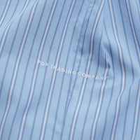 Pop Trading Company Striped Logo Shirt - Blue thumbnail