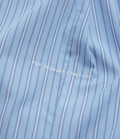 Pop Trading Company Striped Logo Shirt - Blue