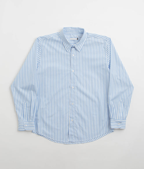 Pop Trading Company Striped Logo Shirt - White