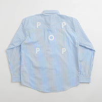 Pop Trading Company Striped Logo Shirt - White thumbnail