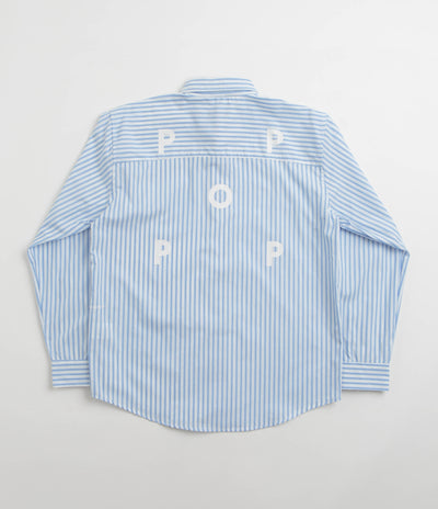 Pop Trading Company Striped Logo Shirt - White