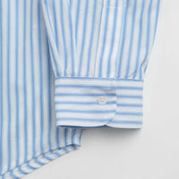 Pop Trading Company Striped Logo Shirt - White thumbnail