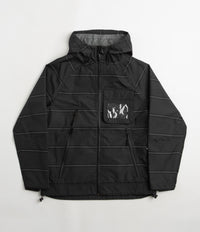 Pop Trading Company Striped Oracle Jacket - Anthracite / Black