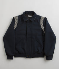 Pop Trading Company Varsity Jacket - Navy