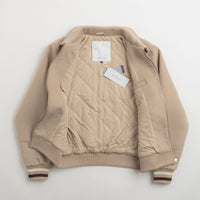 Pop Trading Company Varsity Jacket - White Pepper thumbnail