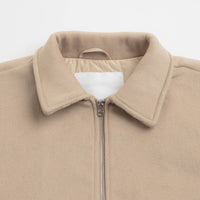 Pop Trading Company Varsity Jacket - White Pepper thumbnail