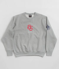 Pop Trading Company x FTC Crewneck Sweatshirt - Heather Grey