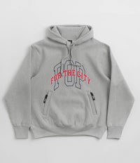 Pop Trading Company x FTC Hoodie - Heather Grey