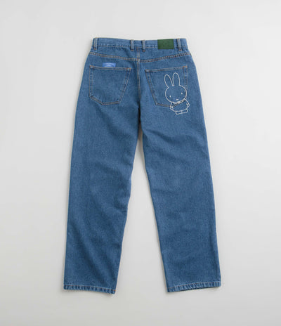 Pop Trading Company x Miffy DRS Denim Jeans - Dark Stonewash