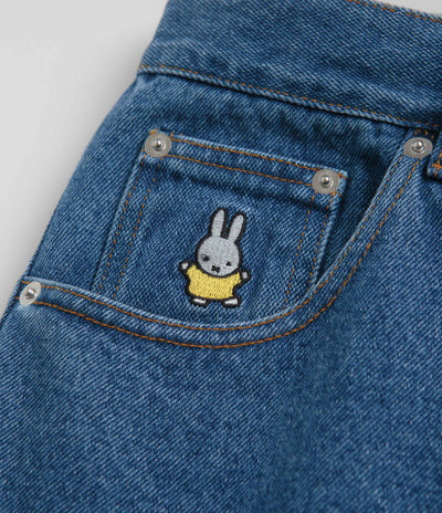 Pop Trading Company x Miffy DRS Denim Jeans - Dark Stonewash