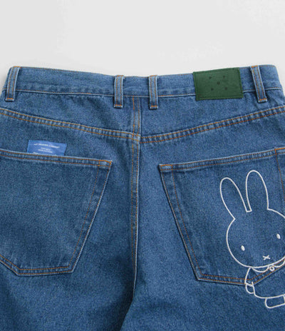 Pop Trading Company x Miffy DRS Denim Jeans - Dark Stonewash