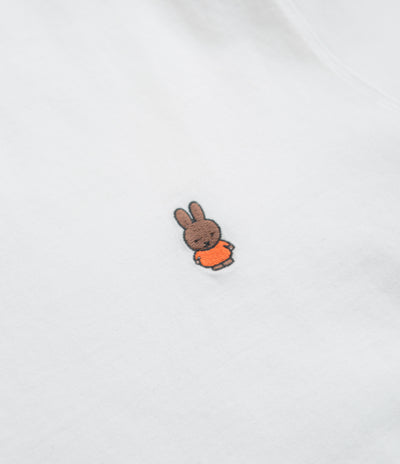 Pop Trading Company x Miffy Embroidered T-Shirt - White