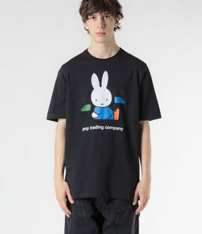 Pop Trading Company x Miffy Footwear T-Shirt - Black