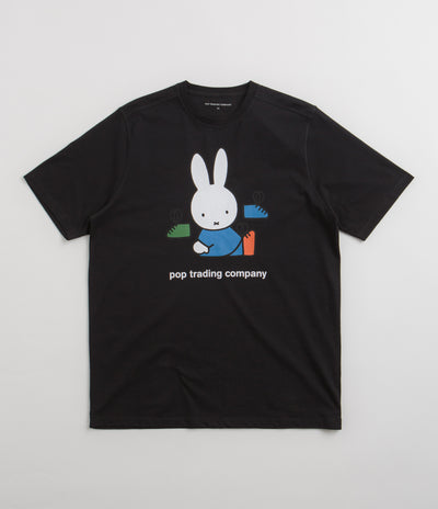 Pop Trading Company x Miffy Footwear T-Shirt - Black