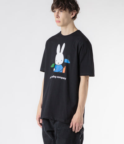 Pop Trading Company x Miffy Footwear T-Shirt - Black