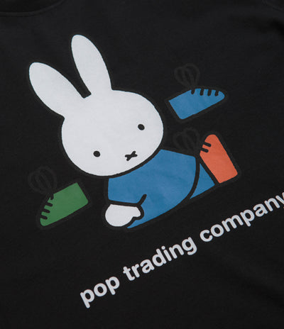 Pop Trading Company x Miffy Footwear T-Shirt - Black