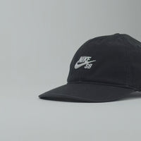 Nike SB Club Unstructured Cap - Black / White thumbnail