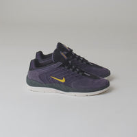 Nike SB Vertebrae Shoes - Dark Raisin / University Gold - Black thumbnail