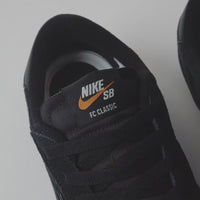 Nike SB FC Classic Shoes - Black / Black - Black - Vivid Orange thumbnail