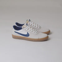 Nike SB Heritage Vulc Shoes - Summit White / Navy - White - Gum Light Brown thumbnail